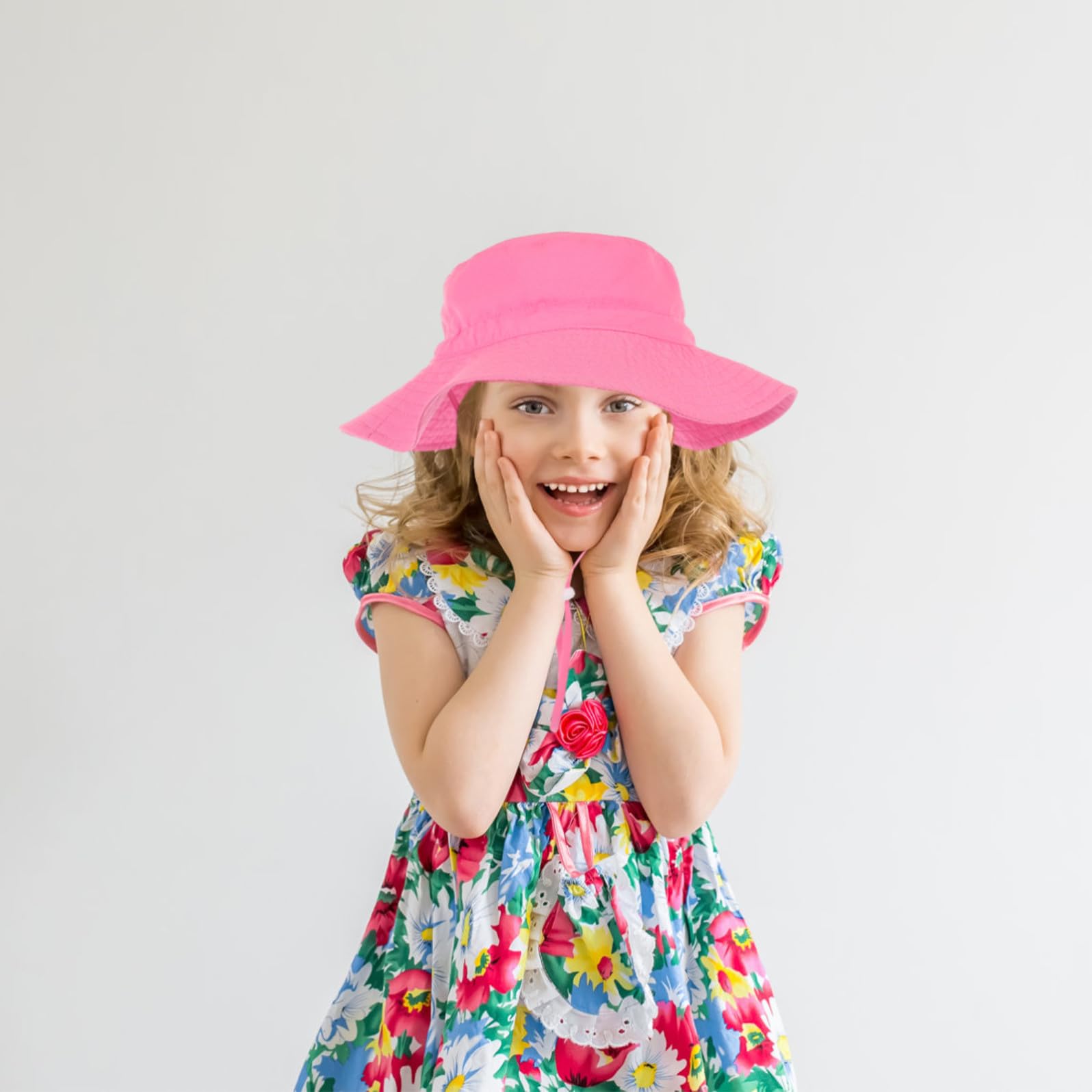 VALICLUD Cappello da Sole per Bambini Cappello da da Viaggio Cappello Che Protegge dal Sole Cappello da Solare Cappello da per Ragazze Poliestere