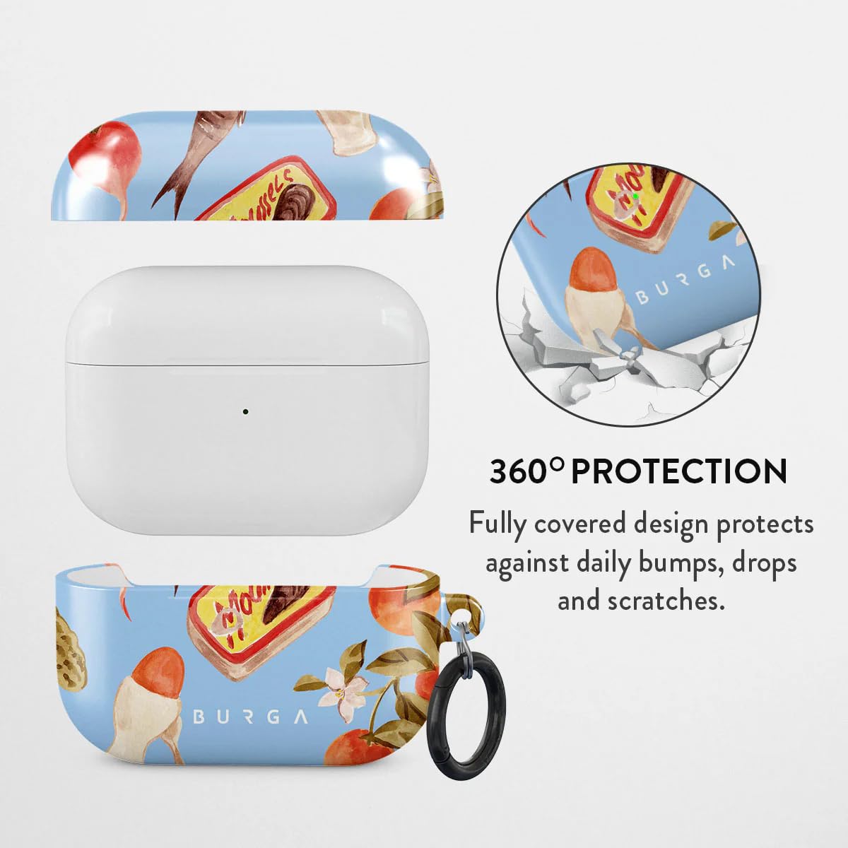 BURGA Apple Airpods PRO ile Uyumlu Kılıf, Al Fresco