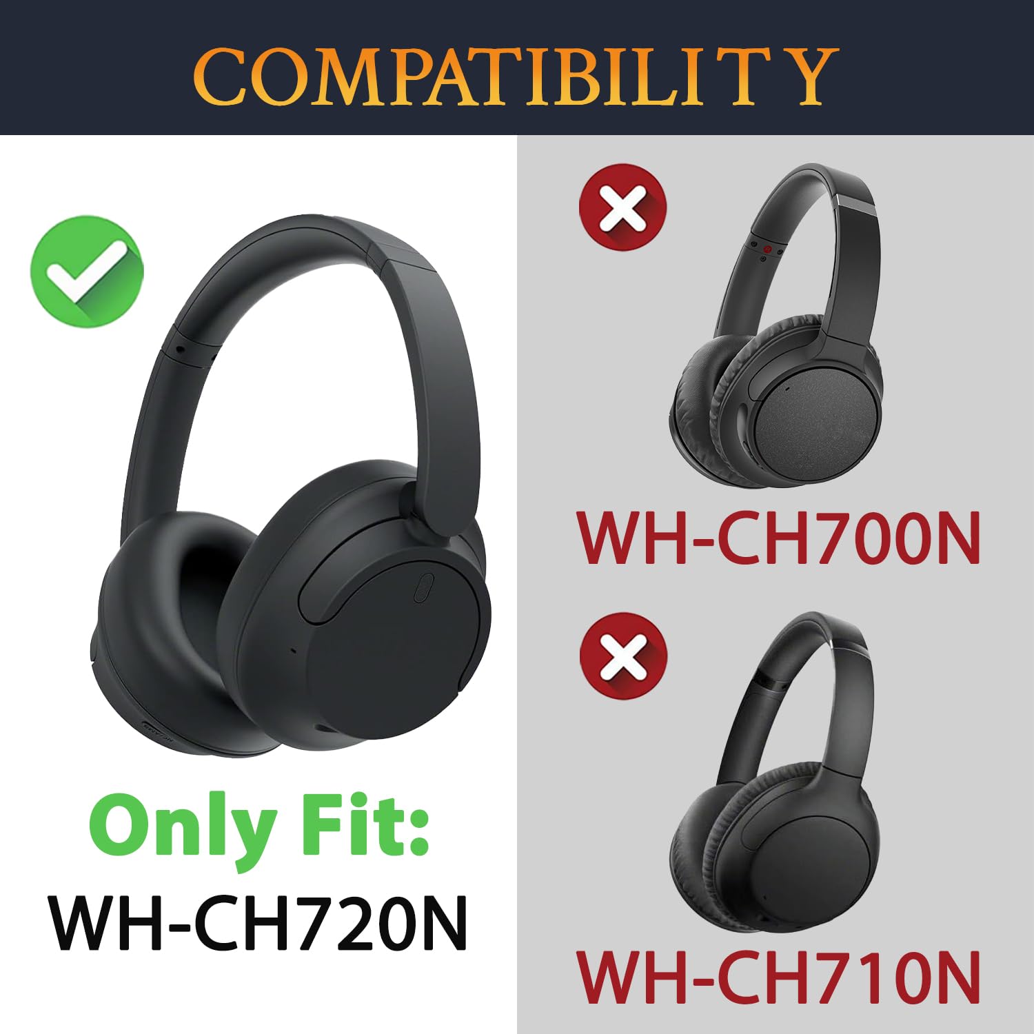 Amazon | SOULWIT ヘッドバンド ヘッドバンドカバー for Sony WH