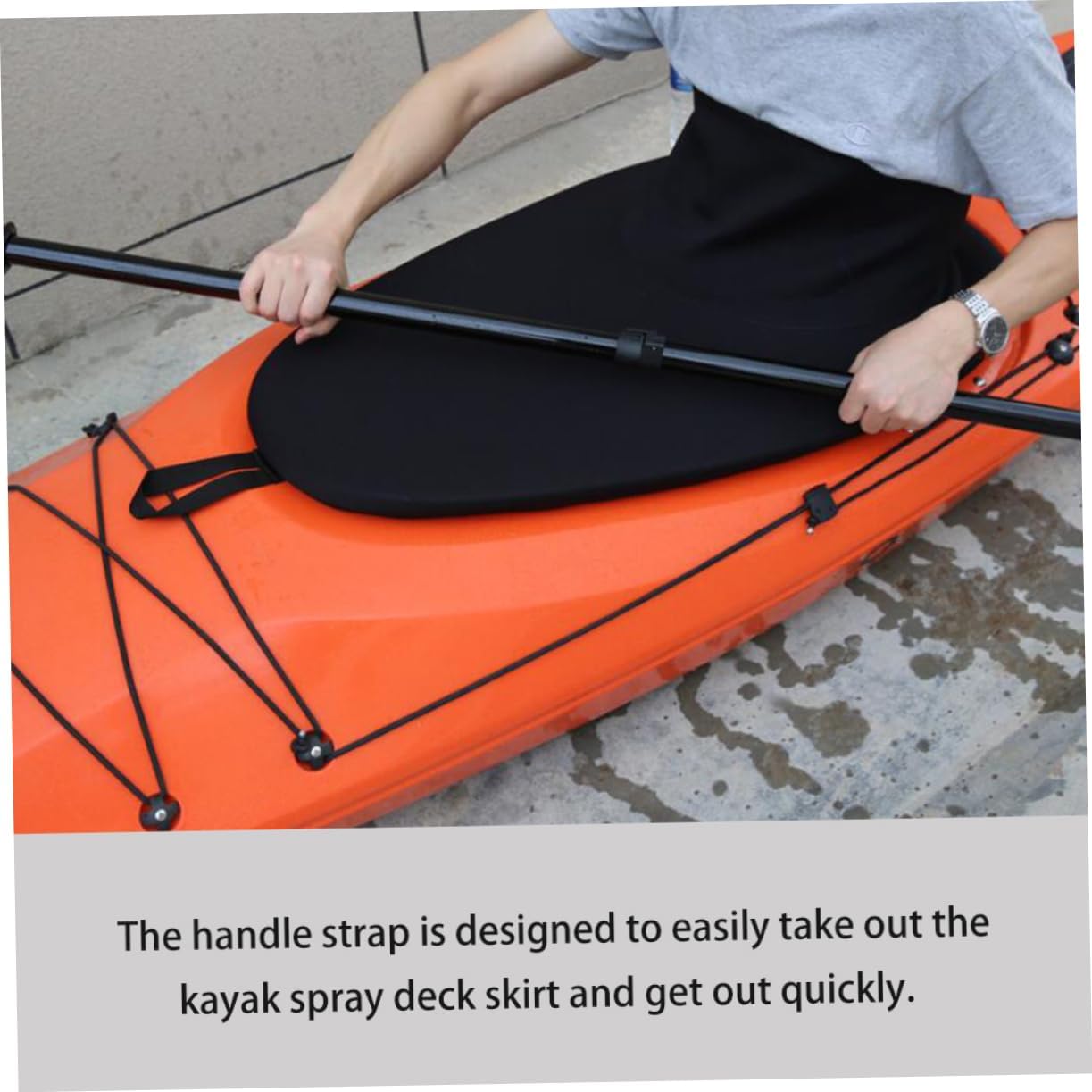Abaodam Professional Kayak -Spray Deck Skirt Canoe Accessory for Rafting Easy to Use Material for All Weather Conditions
