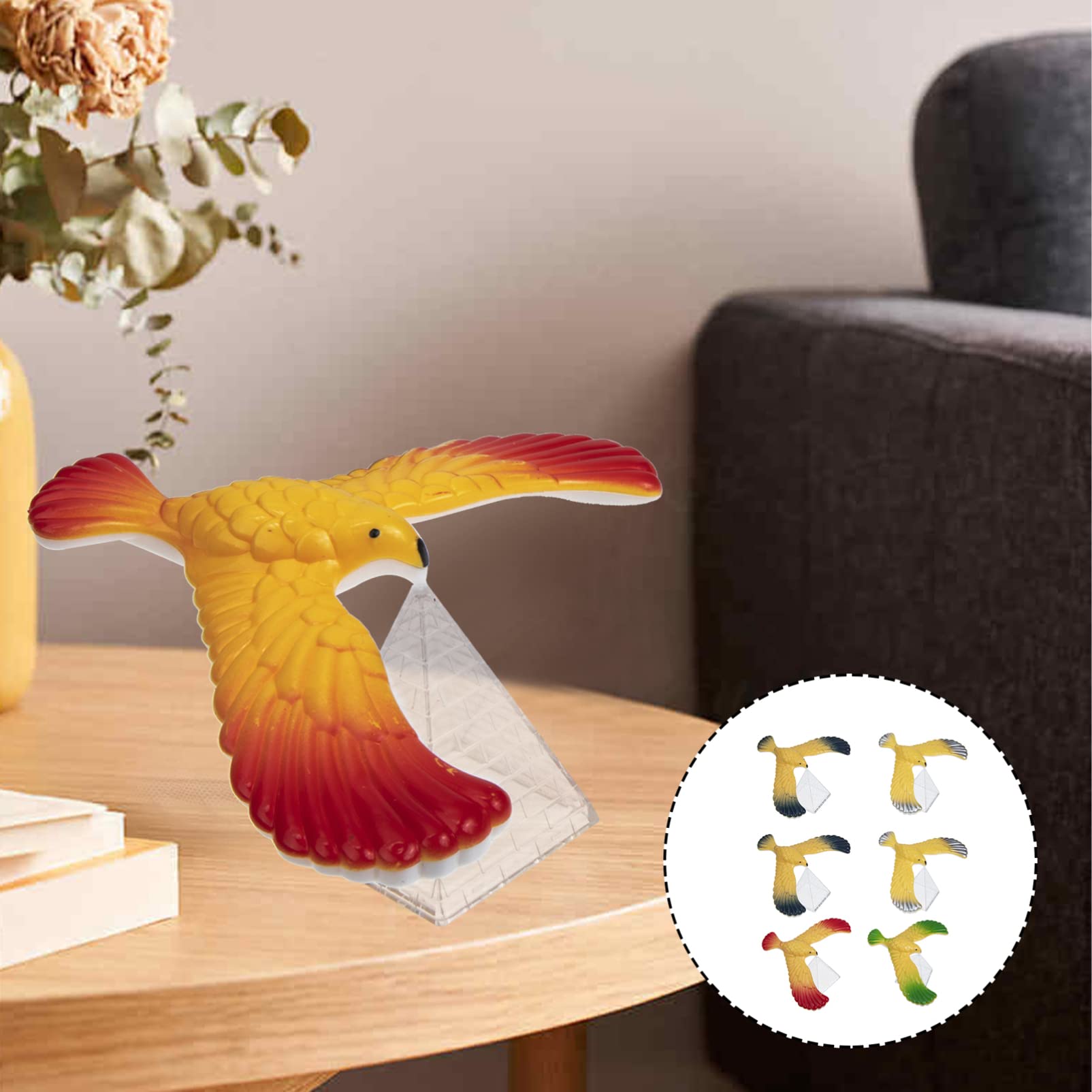 NOLITOY 6-teiliges Aufziehspielzeug Vögel - Metall Uhrwerk-Spielzeug Für Kinder Ab 1 Jahr