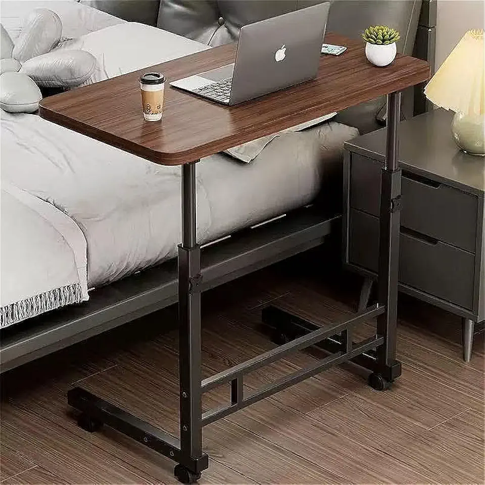 Mesa Notebook Ajustavel Home Office Multifuncional Computador Escrivaninha(Marrom com preto)