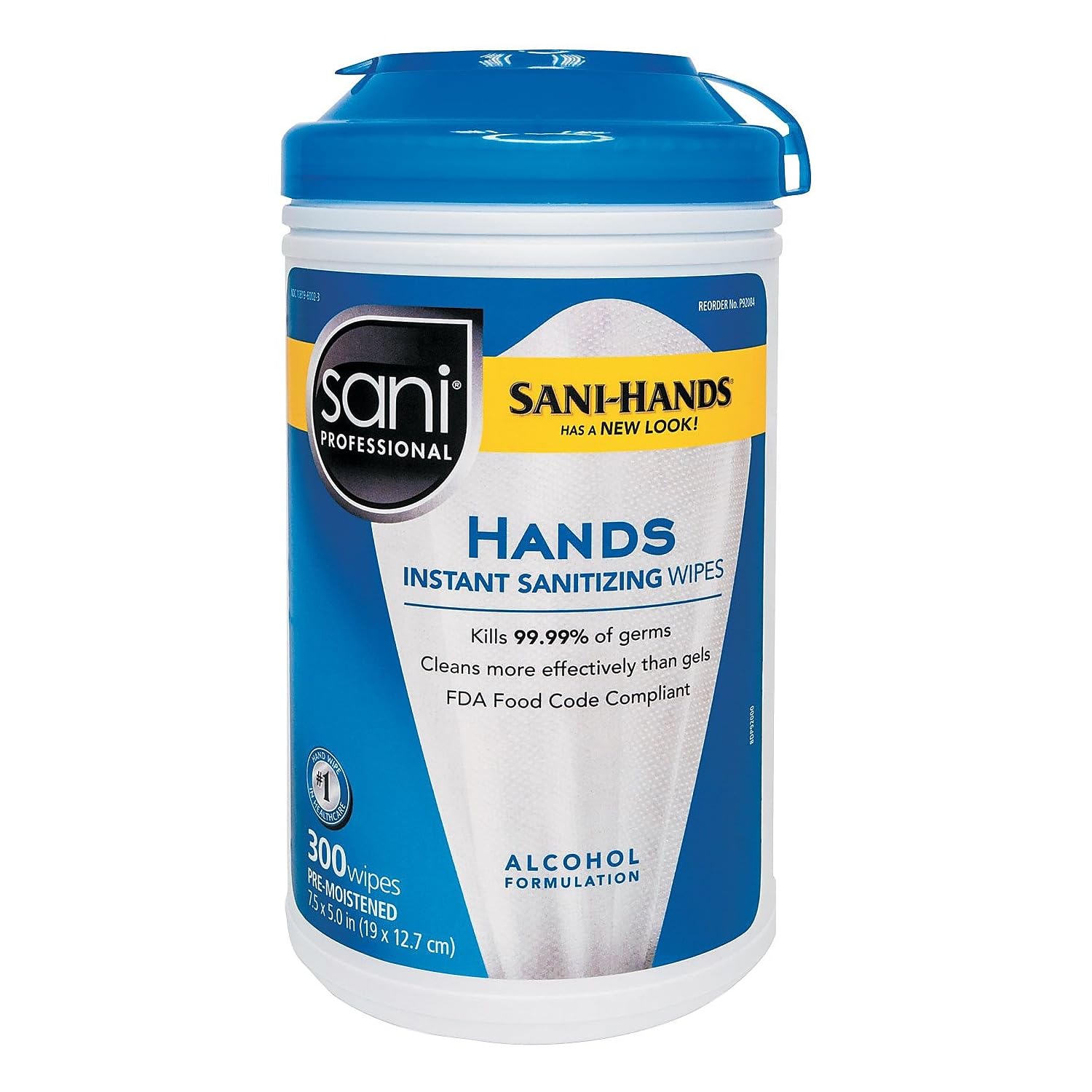 Sani ProfessionalHands Instant Sanitizing Wipes, 300 Wipes/Pack (NICP92084EA)