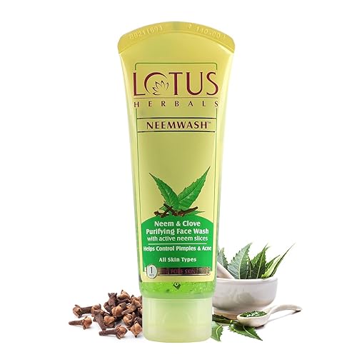 Lotus Herbals neemwash Neem y clavo ultra-purifying Face Wash con Active Neem rodajas 80gramos