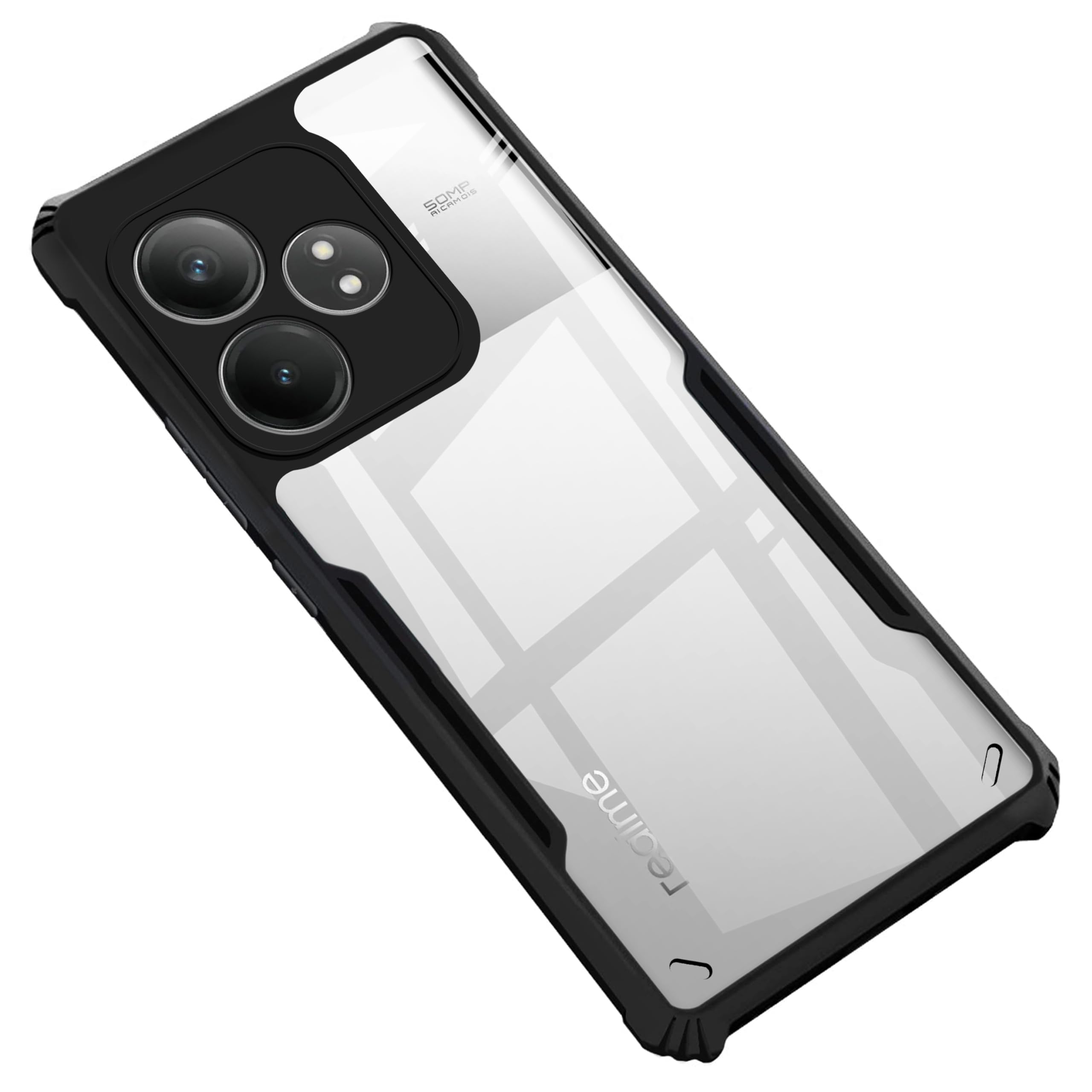 Zapcase Back Case Cover for Realme GT 6T 5G | Compatible for Realme GT 6T 5G Back Case Cover | Clear Case with Camera Protection | (TPU + PC | Matte Black) (B0D8L32335) Amazon Price History, Amazon Price Tracker