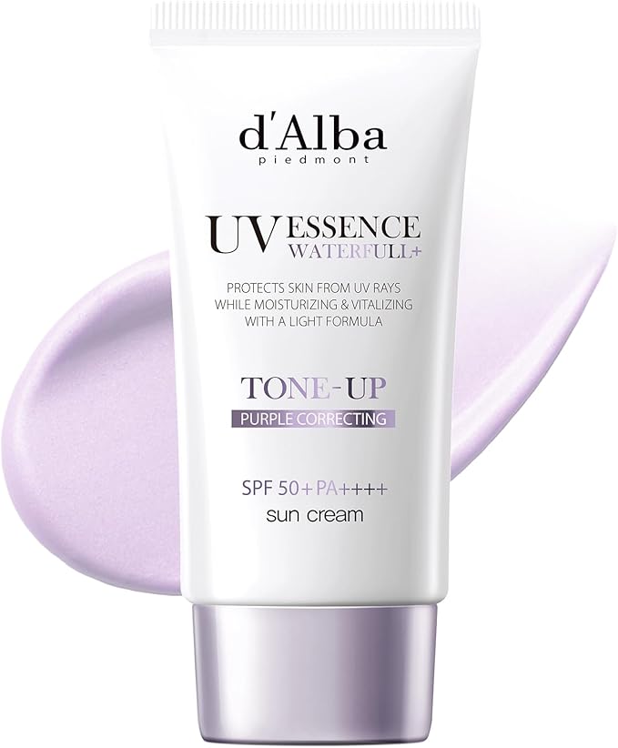 d'Alba トーンアップ UVエッセンス サンクリーム (パープル 50ml)
