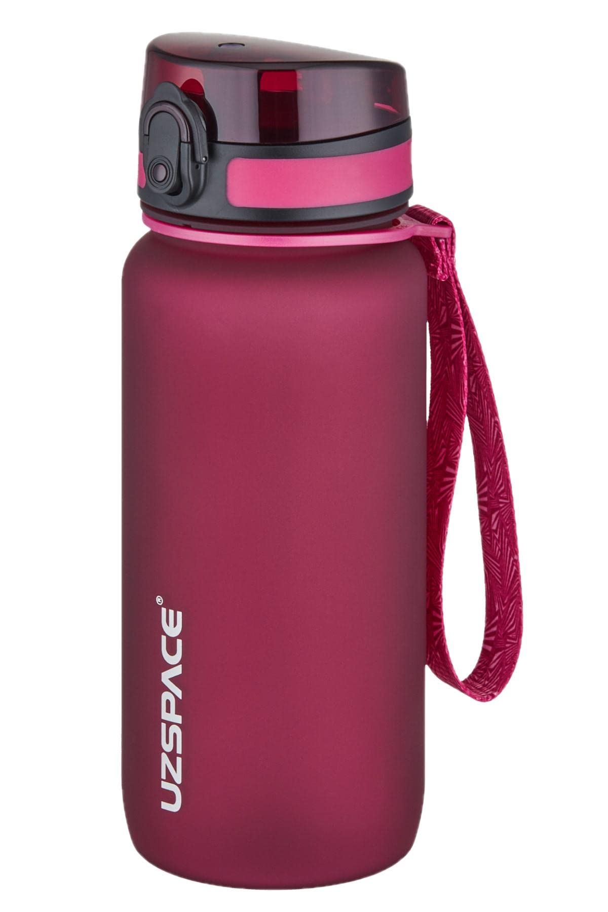 Uzspace Kilitli Kapak 650 ml Kırılmaz KIRMIZI Tritan Matara