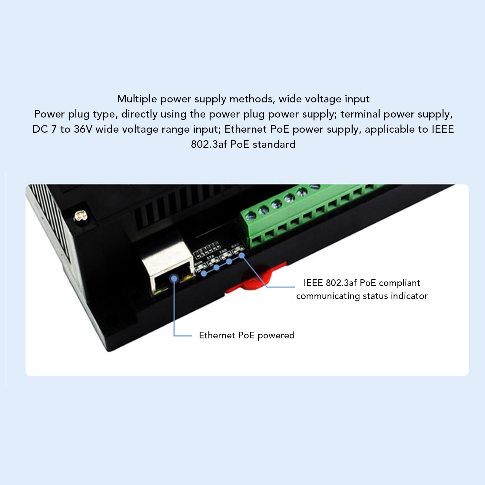 Modulo relè Ethernet PoE, Modulo relè Ethernet per Protocollo Modbus RTU, Scheda Controller relè Porta PoE a 30 con Vari Circuiti di Isolamento e Protezione