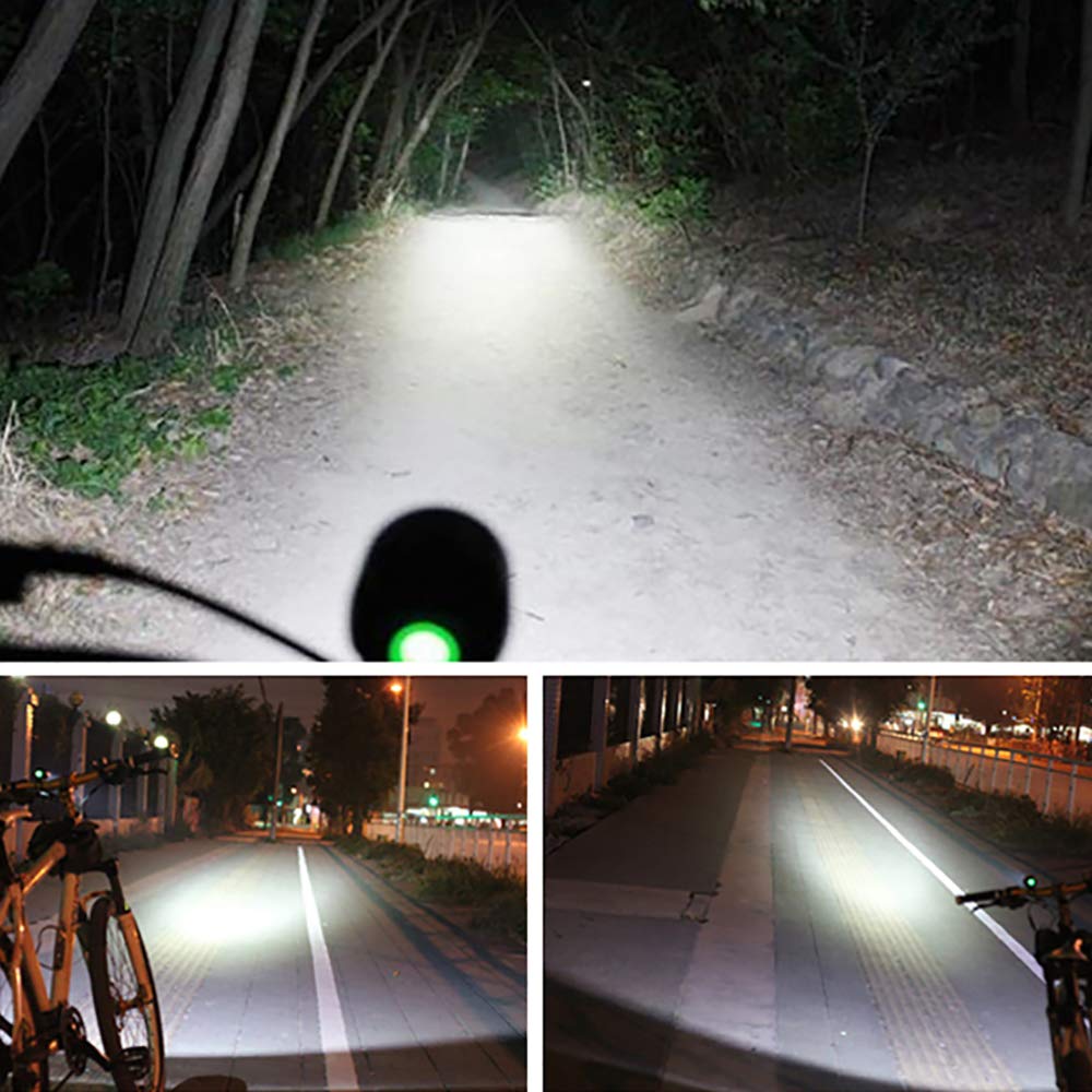 TIORU 1800 Lumen T6 L2 Bicicletta da Pesca Bicicletta LED Luce Torcia Elettrica Impermeabile Luminosità 5V2A USB Interfaccia Lampada Faro