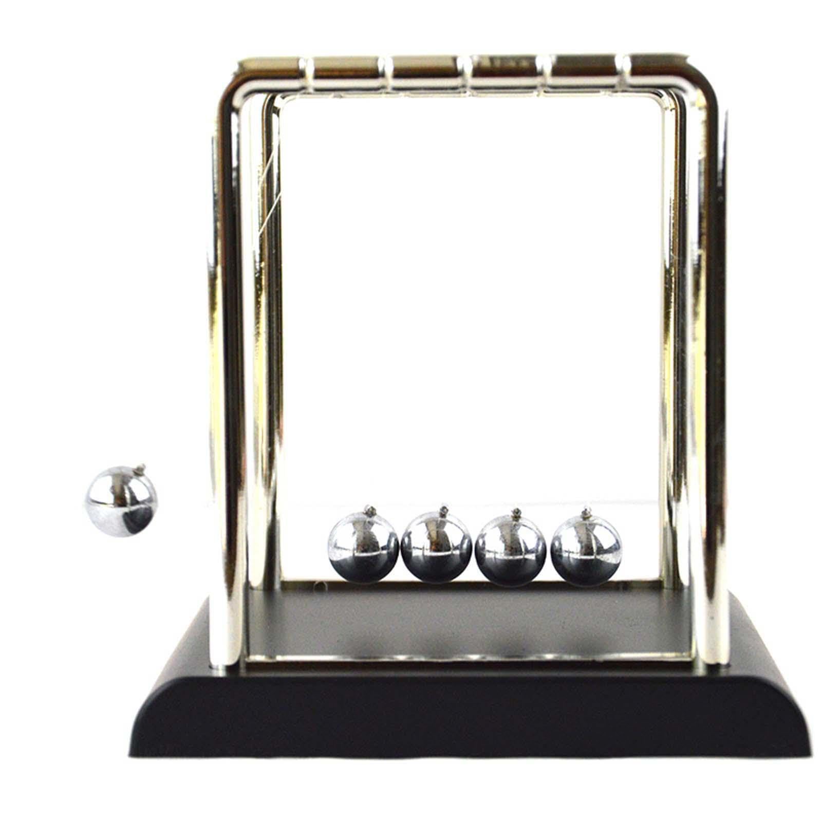 TWISAXC Office Decor Gravities At Work Newtons Cradle Balance Balls Desk Toy Educational Classy Office Desk DecorShow Some, Black, S