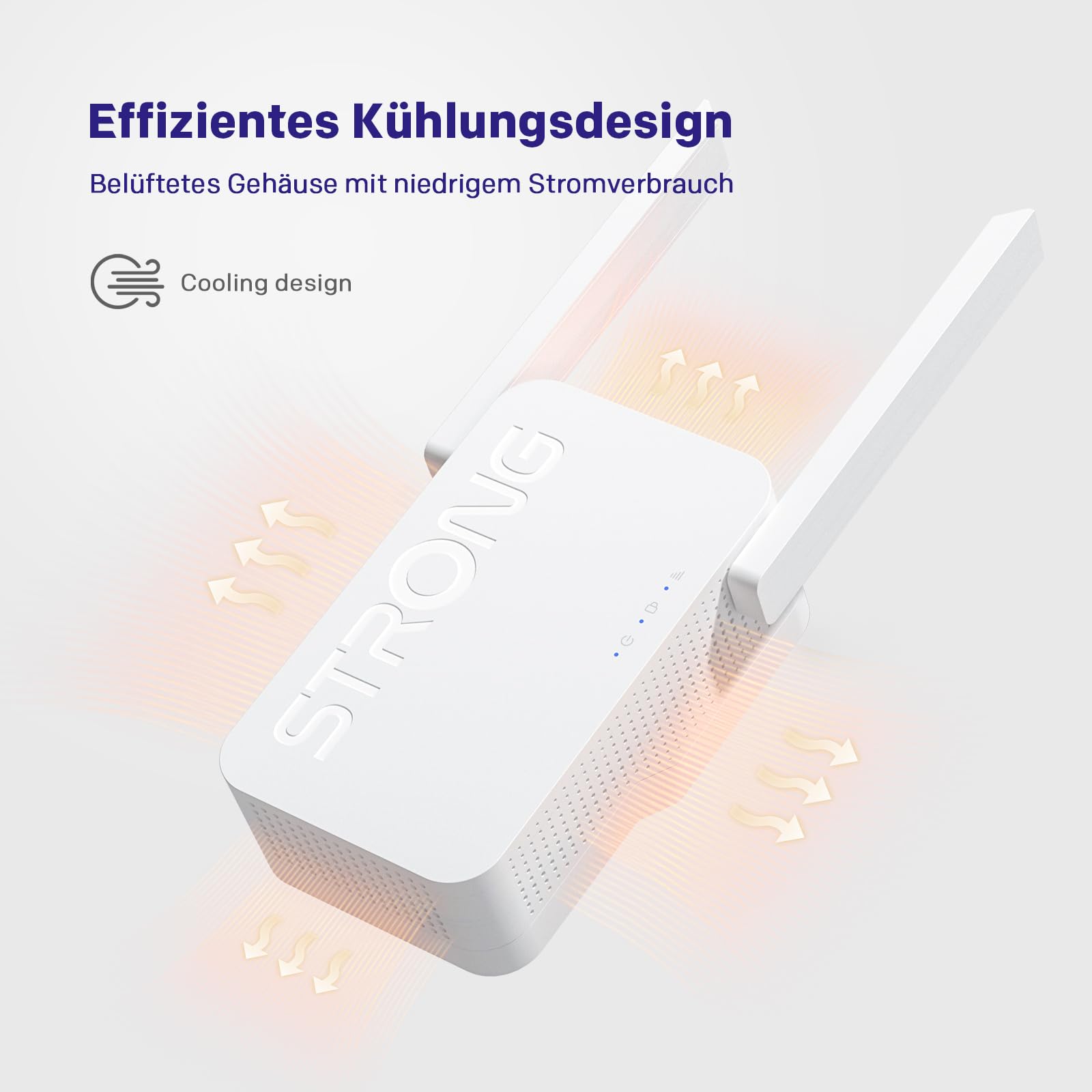 STRONG Wi-Fi 6 Repeater AX3000: 2-in-1 WLAN Verstärker und Access Point, Steckdosenlösung für Highspeed Internet bis zu 3000 Mbit/s, perfekt für Zuhause und Garten