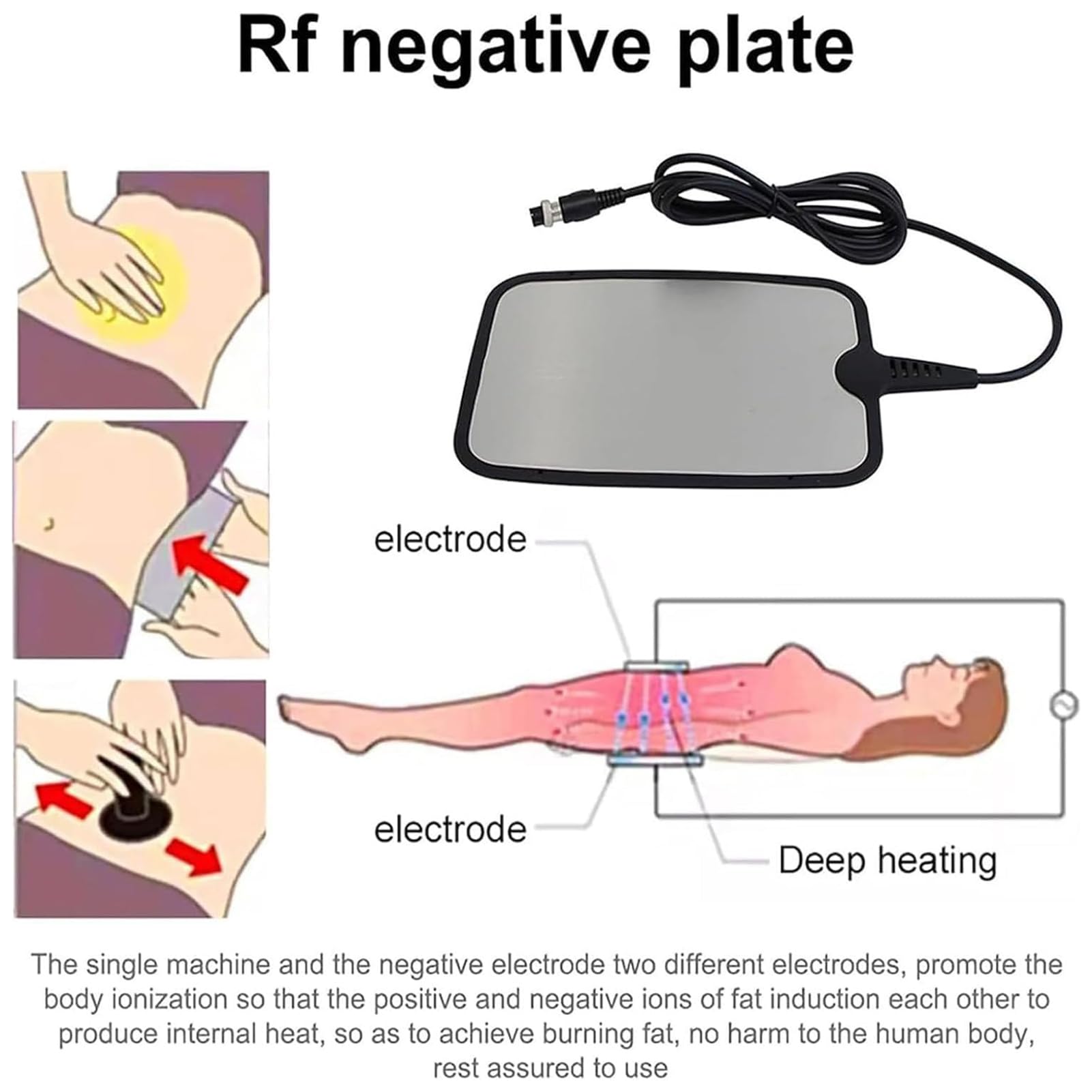 Attrezzatura per Fisioterapia Tecar, Apparecchio per La Gestione del Dolore A 448 Khz, con 8 Sonde E 2 modalità di Funzionamento, Lifting E Rassodamento + Modellamento
