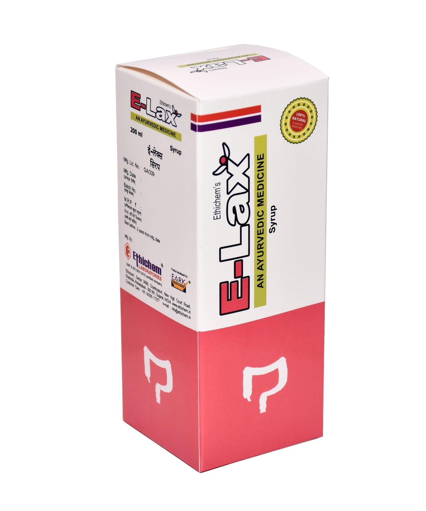 ETHICHEM E-LAX SYRUP 200ML (PACK OF 1)