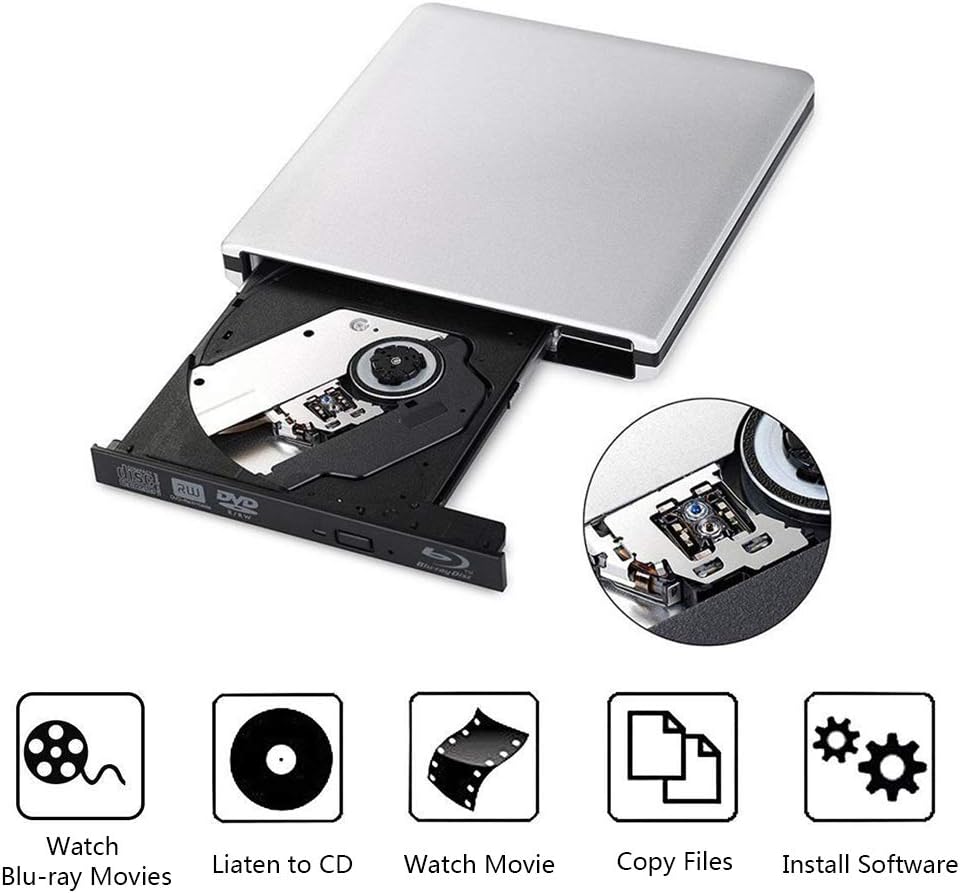 60% Off Discount External CD DVD Blu-ray Drive USB 3.0 Portable 3D BD CD Blu-ray Player CD/DVD-ROM CD/DVD-RW BD-ROM Compatible with Windows 10/8/7/XP/Vista MAC OS System for Laptop PC(Can't Burn Blu-ray DVD Disc) One-Day Sale: Up to 40% Off External CD DVD Blu-ray Drive USB 3.0 Portable 3D BD CD Blu-ray Player CD/DVD-ROM CD/DVD-RW BD-ROM Compatible with Windows 10/8/7/XP/Vista MAC OS System for Laptop PC(Can't Burn Blu-ray DVD Disc)