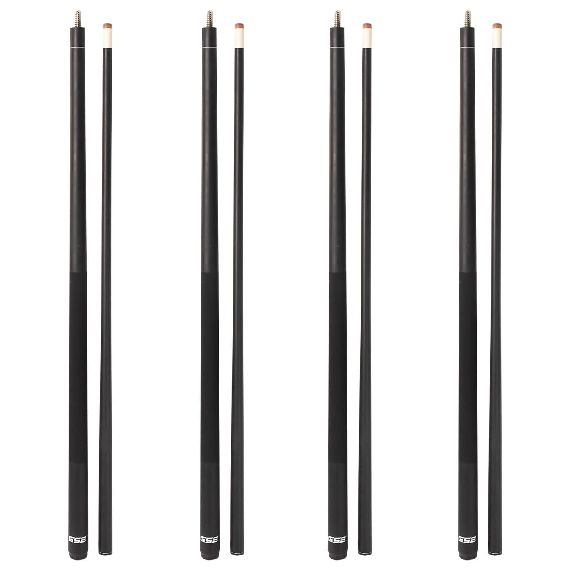 GSE Games & Sports Expert 58" 2-Piece Fiberglass Graphite Composite Billiard Pool Cue Stick (4 Colors, 18-21oz)