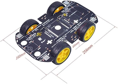 Miniatura 3 de Smart Robot Car Chassis Smart Learning Kit con motor 4 TT, DIY para UNO R3/Mega 2560/Raspberry Pi/Jetson Nano