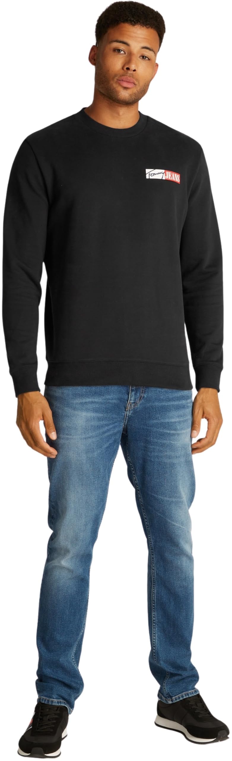 Tommy Jeans Uomo Felpa Entry Graphic Scollo Rotondo