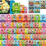 animal crossing new leaf cheats  80 Stück ACNH NFC Mini-Kartenpaket für Animal Crossing New Horizons Serie 1-4 für Switch/Switch Lite/Wii U (Set C # 1-72 + RV # 1-8)