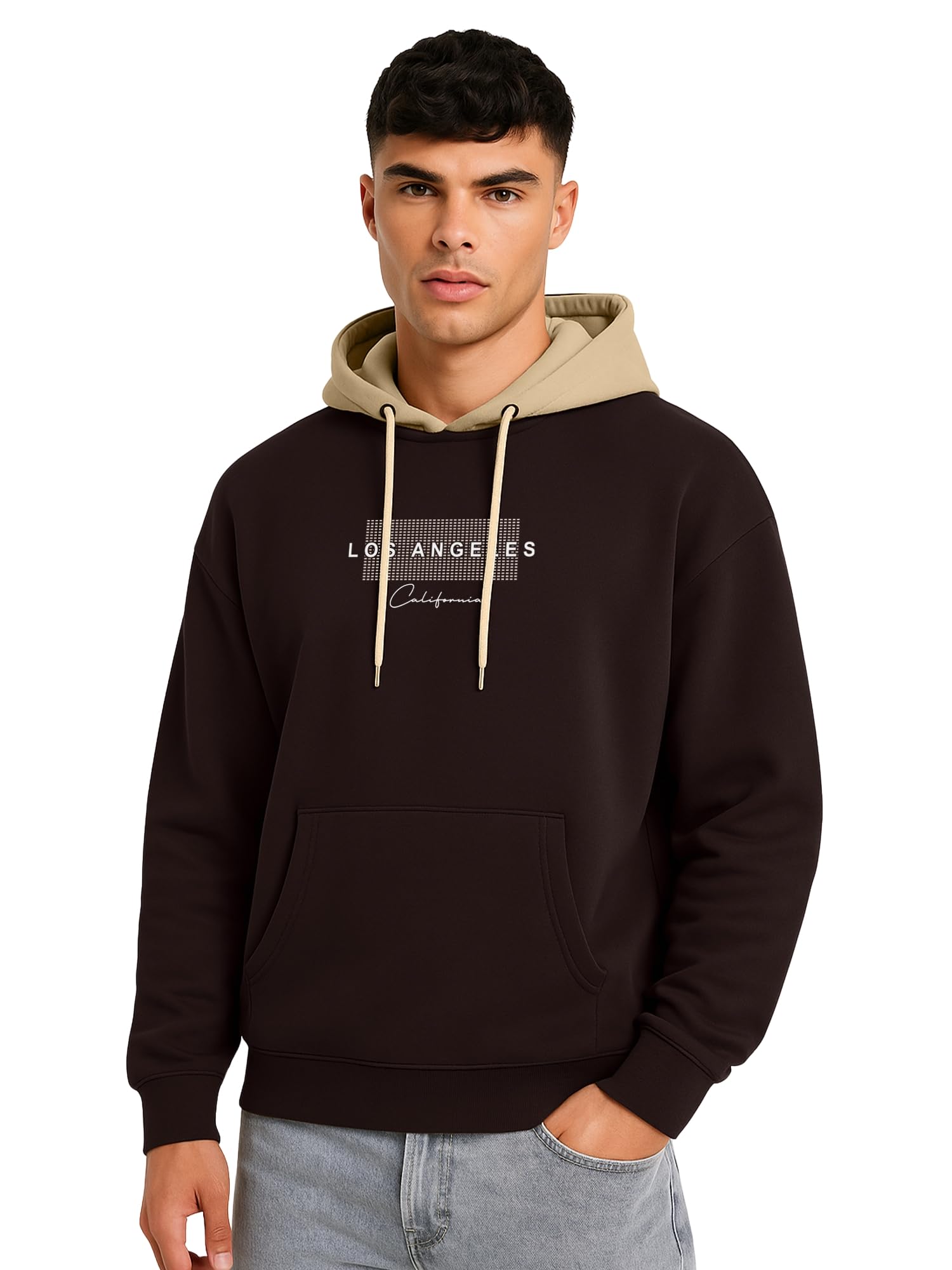 jump cuts || Mens || Printed || Hooded Neck || Full Sleeve || Fleece Sweatshirt-picture-35