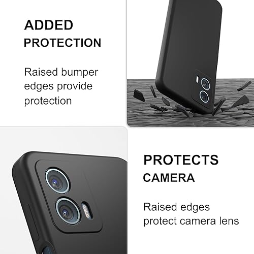 Miniatura 3 de Funda para Moto G 5G 2023, silicona líquida suave protectora y forro de microfibra antiarañazos, a prueba de golpes, compatible con Moto G 5G 2023