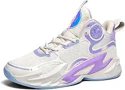 Tênis de basquete unissex respirável antiderrapante para corrida com amortecimento esportivo moderno