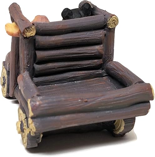 Miniatura 5 de Figura decorativa de oso y alce en tronco UTV SXS lado a lado