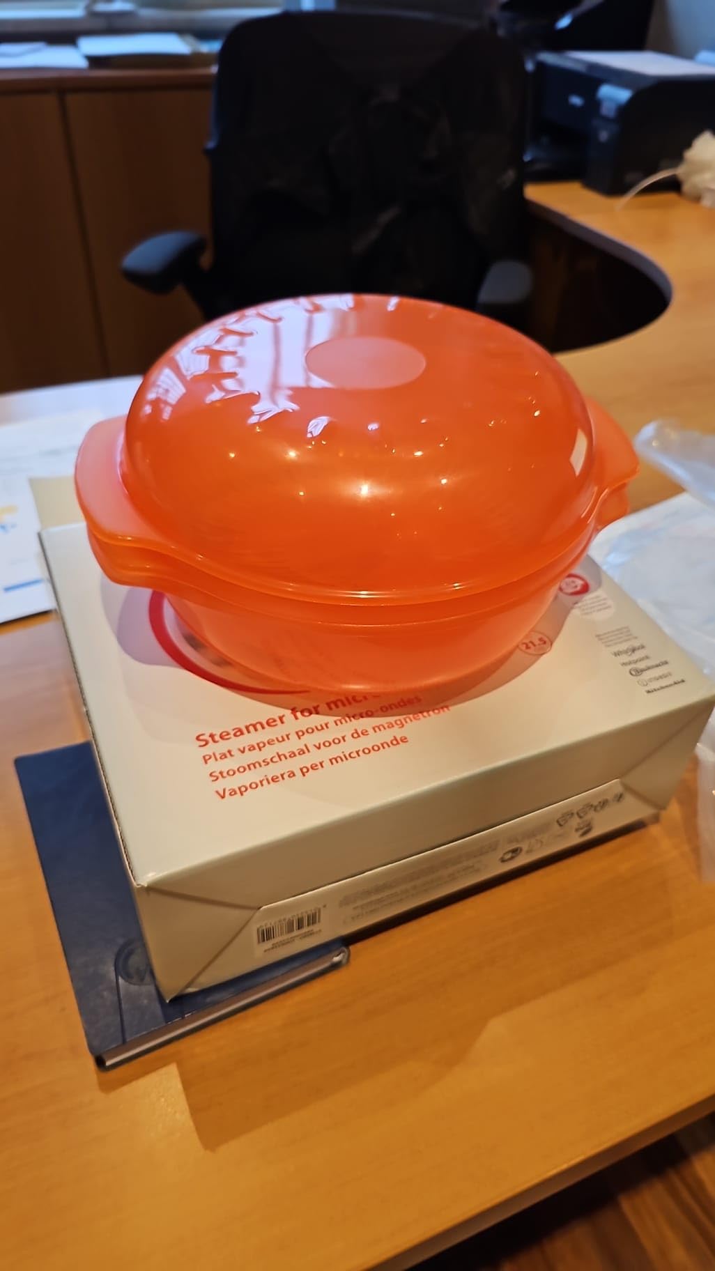 Whirlpool - PLAT À VAPEUR ROND EASYCOOK 1,5L POUR MICRO ONDES WHIRLPOOL