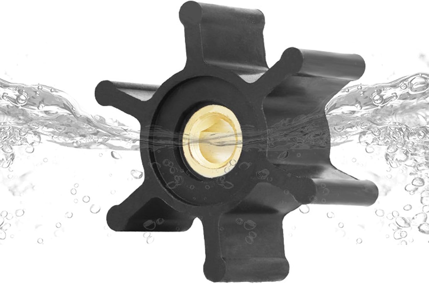 Flexible Impeller Pump Self Priming Stainless Steel Electric Pump 12V DC 200w 40L min Bilge Pump with Excellent Suction for Water Transfer Built in Safety