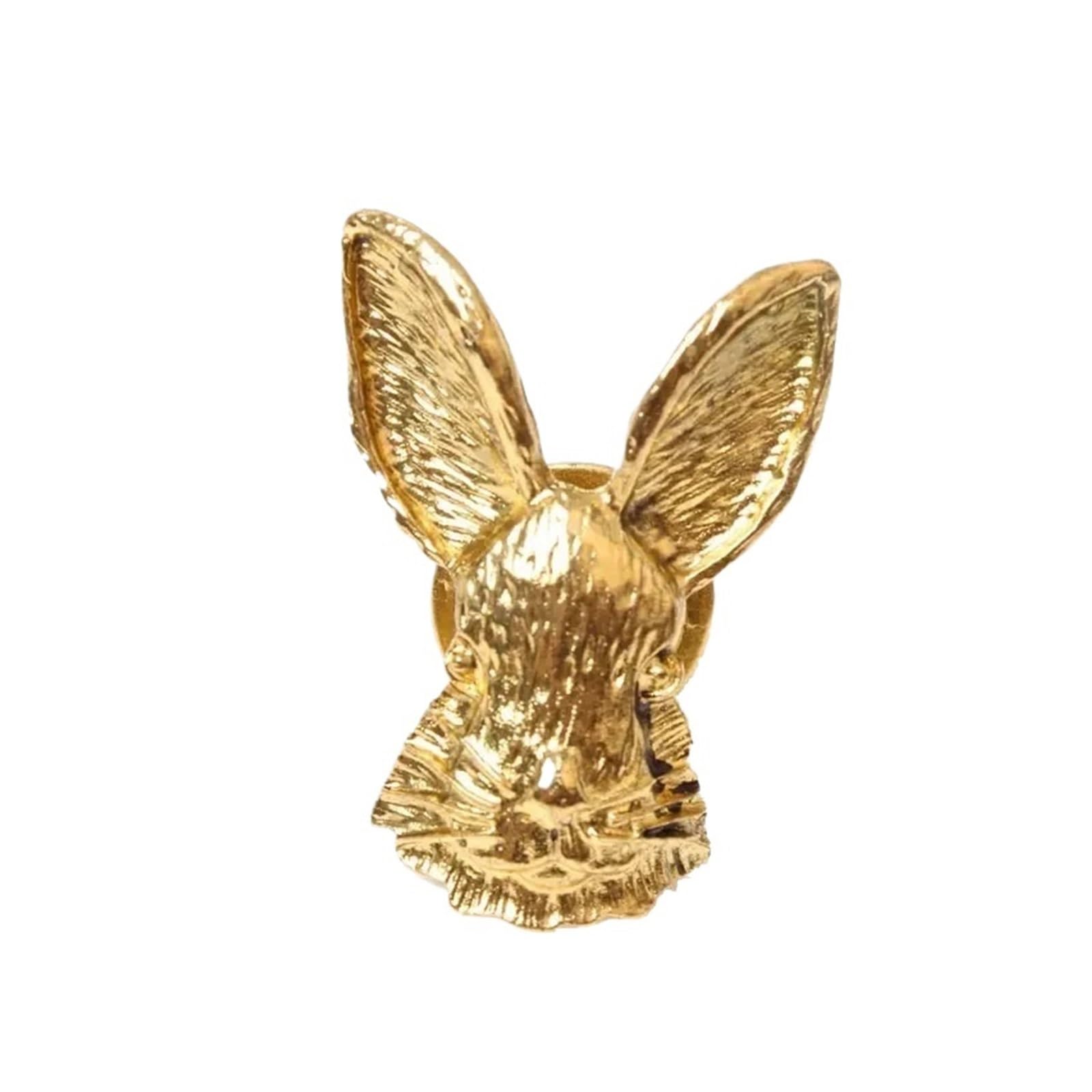 KLdcfhDR 1pcs Gold Rabbit Zinc Alloy Cabinet Drawer Knobs(Gold)