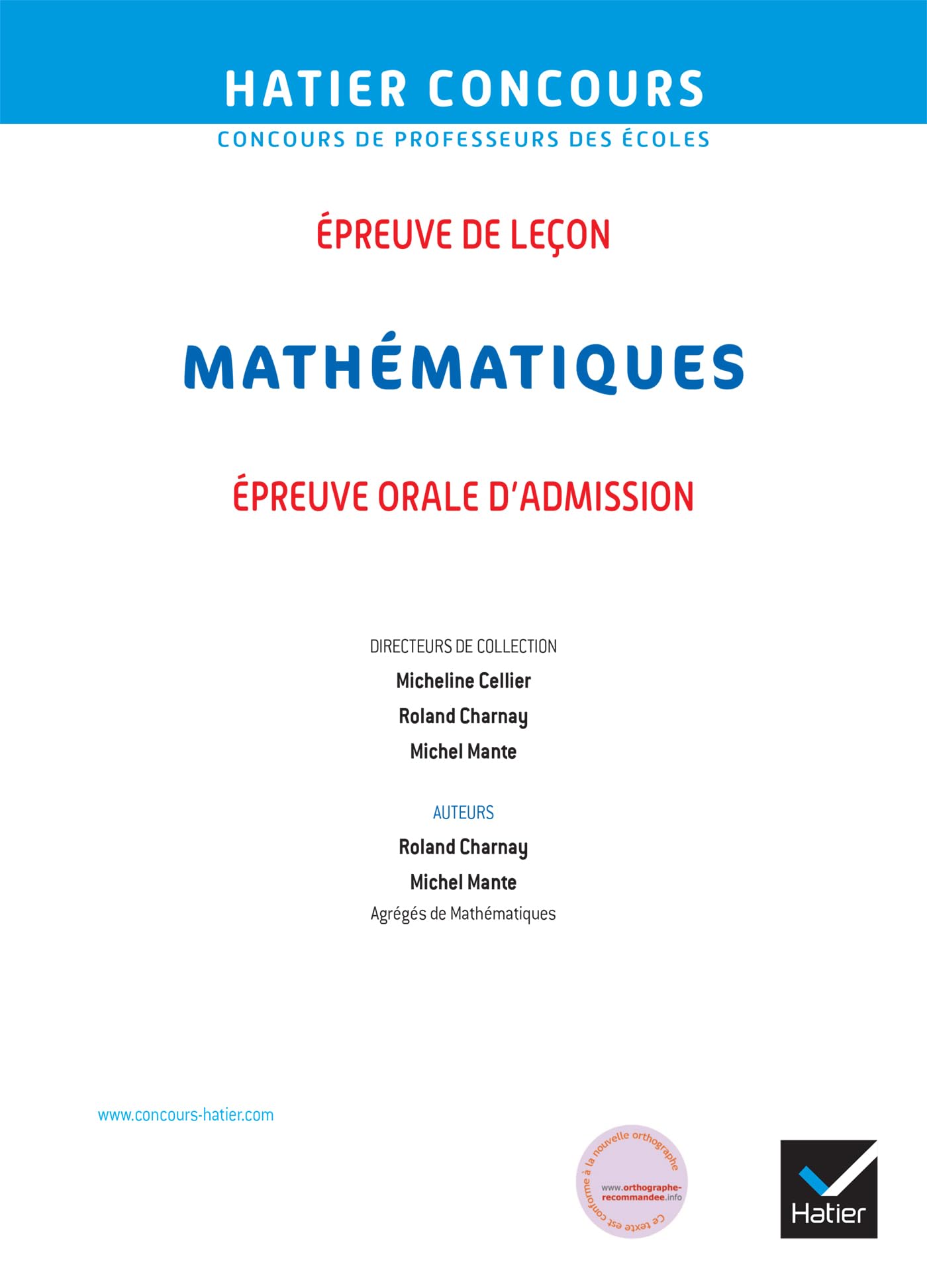 Mathématiques - CRPE 2026-2027 - Epreuve orale d'admission