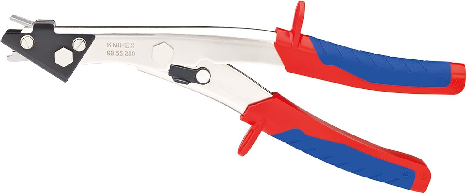 Knipex 90 55 280 EAN Metal Nibbler for Sheet Steel with Bi-Material Sleeves 280 mm
