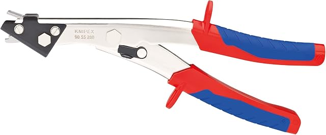 Knipex Nożyce wycinakowe do blachy Niklowana, z wielokomponentowymi nasadkami 280 mm 90 55 280