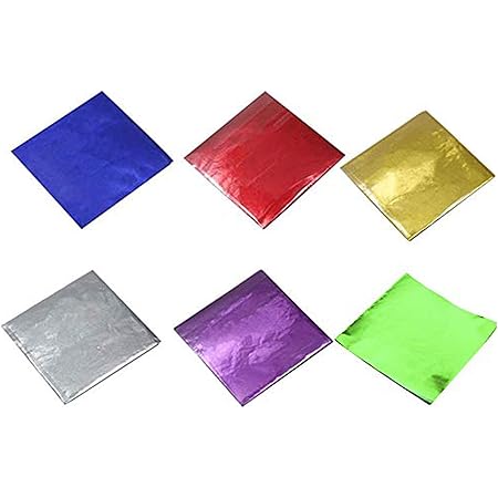 Amazon.com: 600 Pcs 6 Colors Chocolate Candy Wrappers Aluminium Foil ...