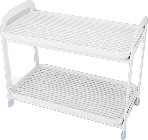ciciglow Soporte de secado de tazas, soporte para tazas de 2 niveles, organizador de encimera, estante de almacenamiento para el hogar, cuencos de