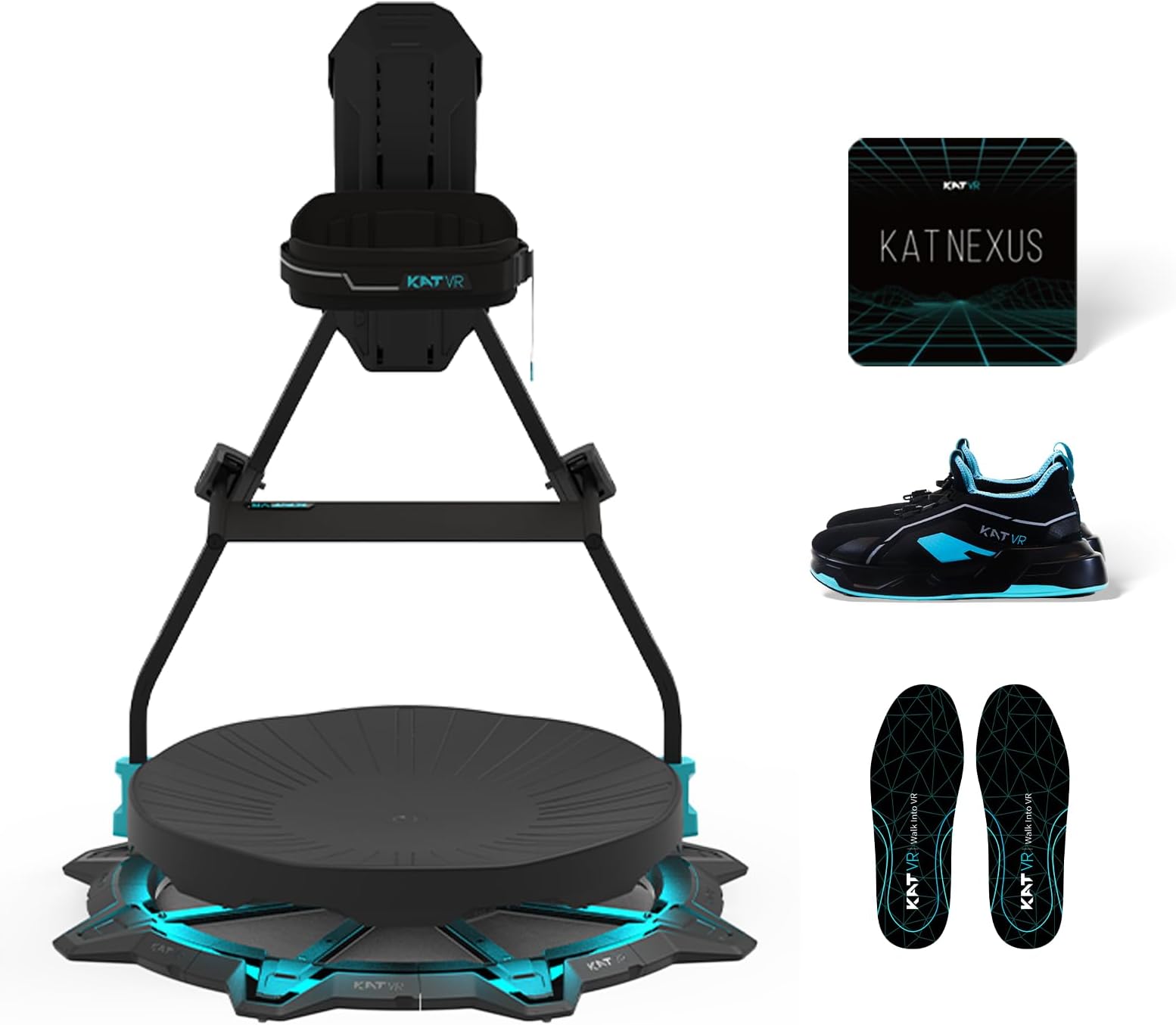 KAT Walk C2 VR Treadmill | 360° Omnidirectional Walking Pad for Immersive Gaming & Home Fitness | Compatible with SteamVR, Oculus, Quest | Game-Tuned Motion Support for VR Enthusiasts