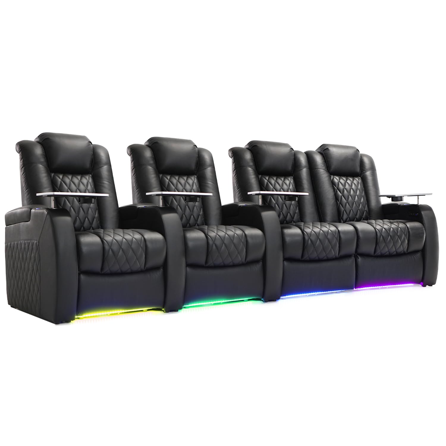 Weilianda Home Theater Seating Row of 4