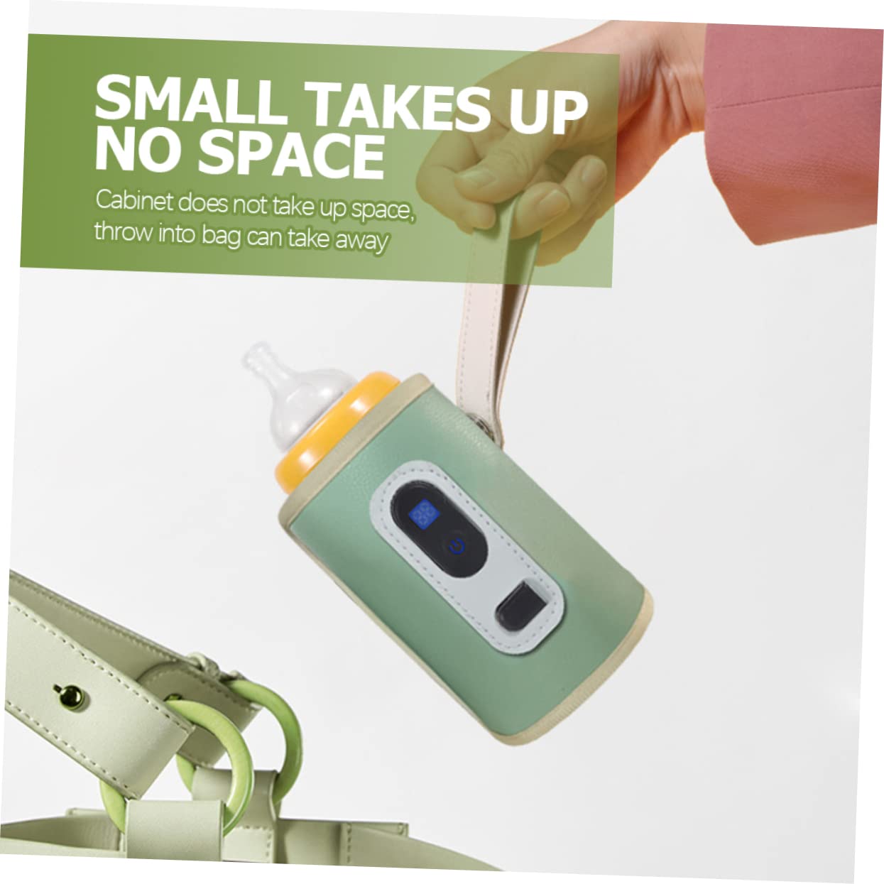 Milk Bottle Warmer Digital Display Reusable Travel Bottle USB Heating Outdoor Portable Gear Adjustable Random Color