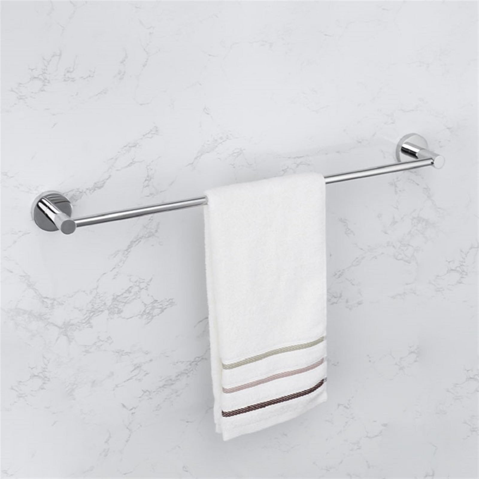 Porta Scottex Cucina Set di ferramenta for il bagno Anello portasciugamani cromato lucido Porta carta igienica Barra porta asciugamani Gancio Kit accessori(4Pcs Whole Set)