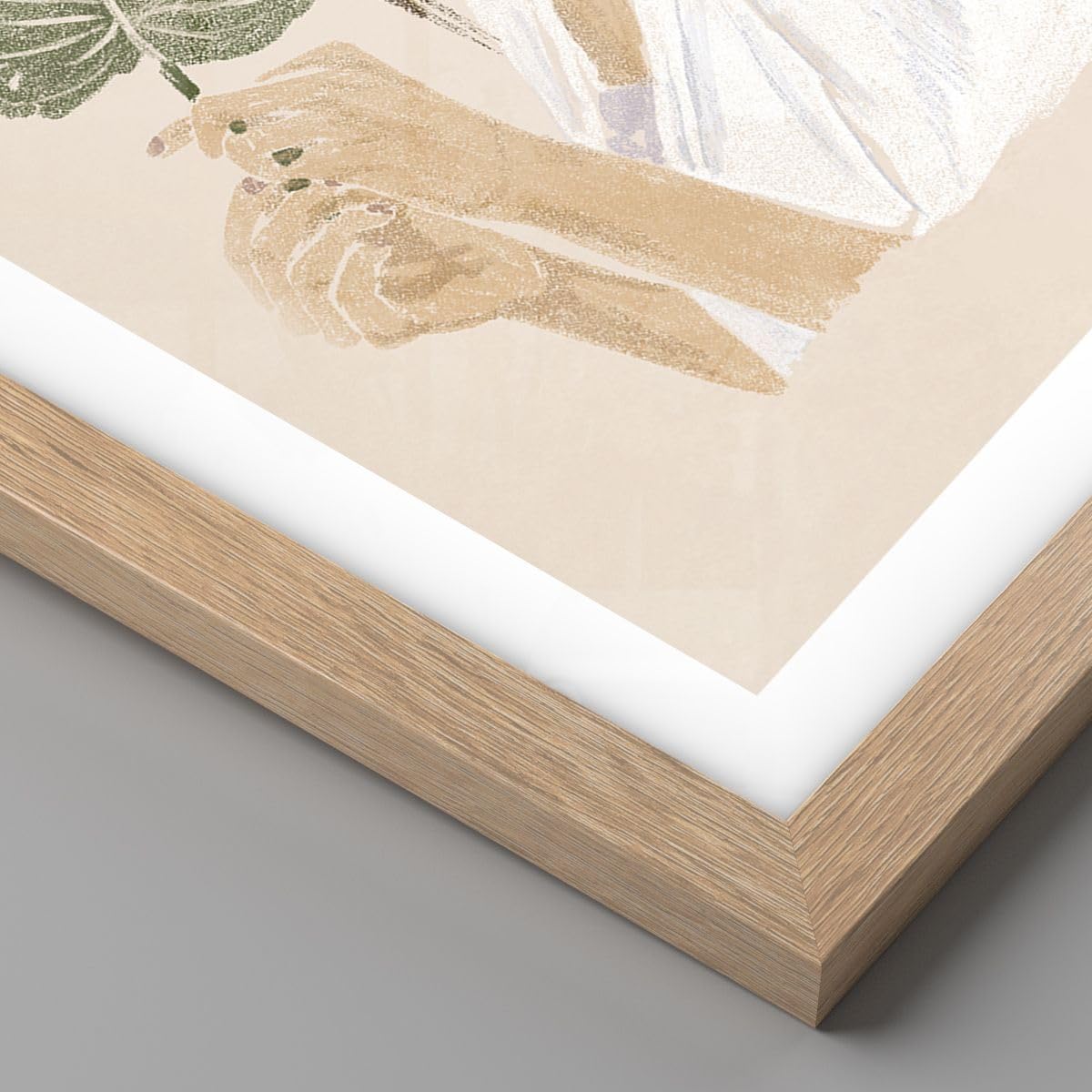 Poster da Parete 70x50 cm Cornice Rovere Botanica Persone - 5512 - P2N
