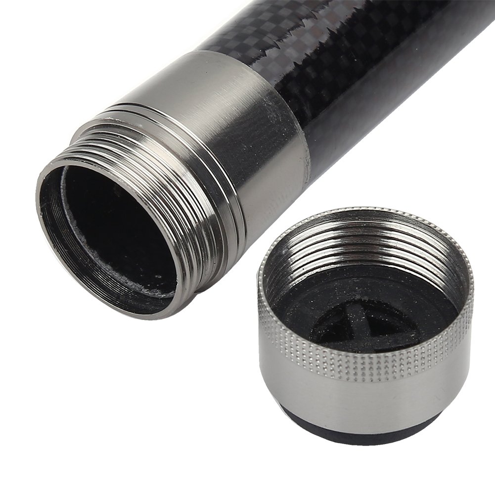 Cocoarm Caña de Pescar Telescópica Fibra de Carbono Portátil Super Light Pistol Grip Caña de Pescar Bass 2.1/2.7/3.0/3.6m para Viajes de Agua Salada Y Agua