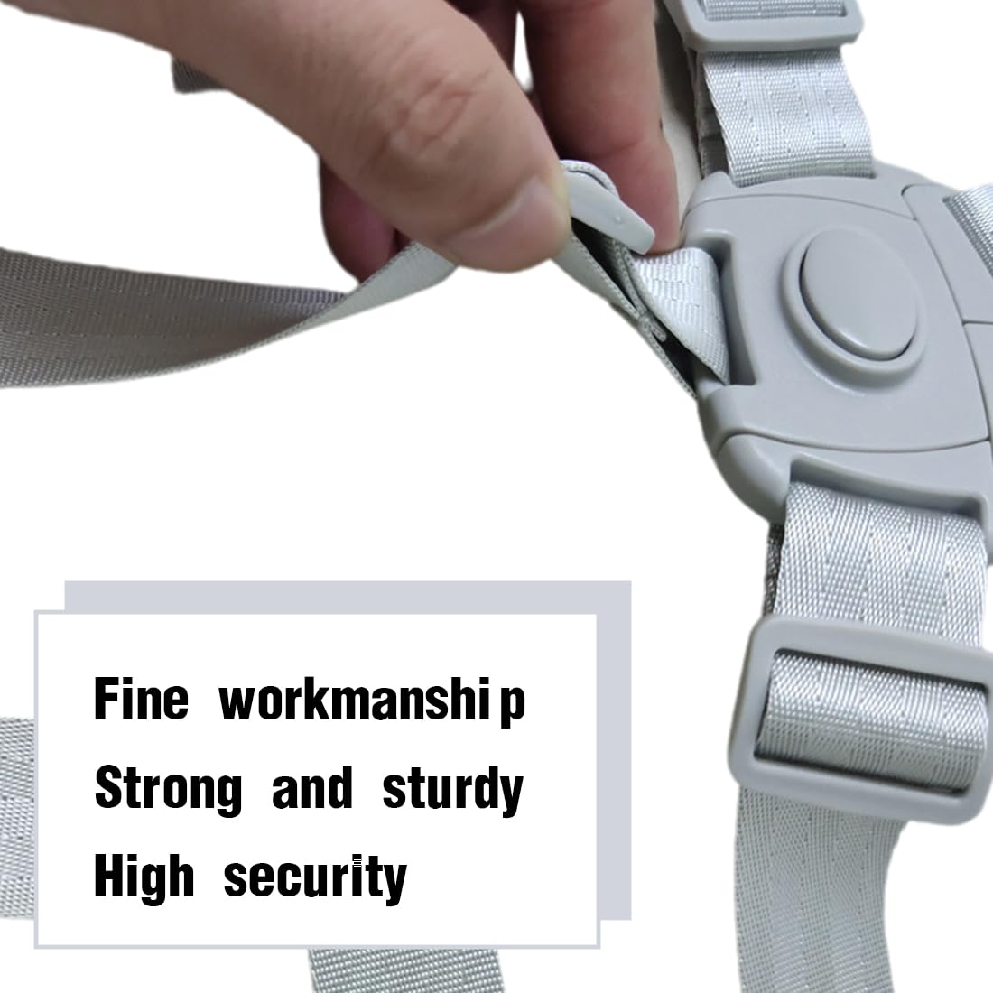 1Pcs Cinture Universali per Seggiolone Cinghie per Seggiolone a 5 Punti, Regolabile Cintura di Sicurezza per Bambini per Seggiolino Cinghie Passeggini per cinghie seggiolone