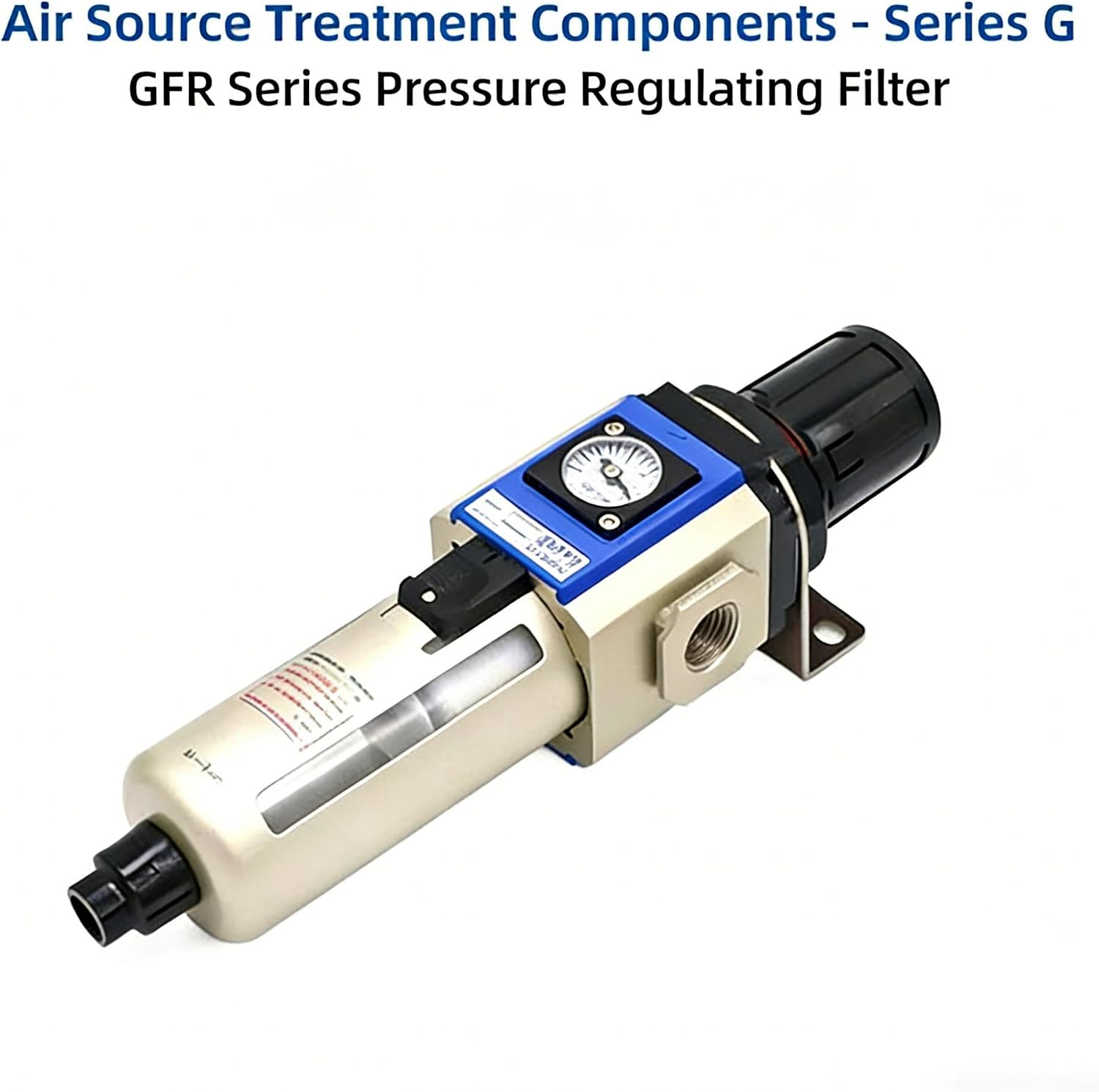 AirTAC GFR Air Source Processor Air Pressure Regulating Filter GFR200-08 300-10 400-15 600-25 Air Compressor Oil Water Separator (AirTAC Original GFR, 400-15(Differential Pressure Drainage))