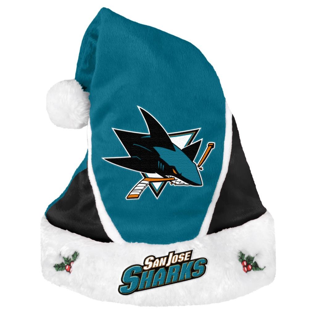 FOCO San Jose Sharks 2014 Colorblock Santa Hat