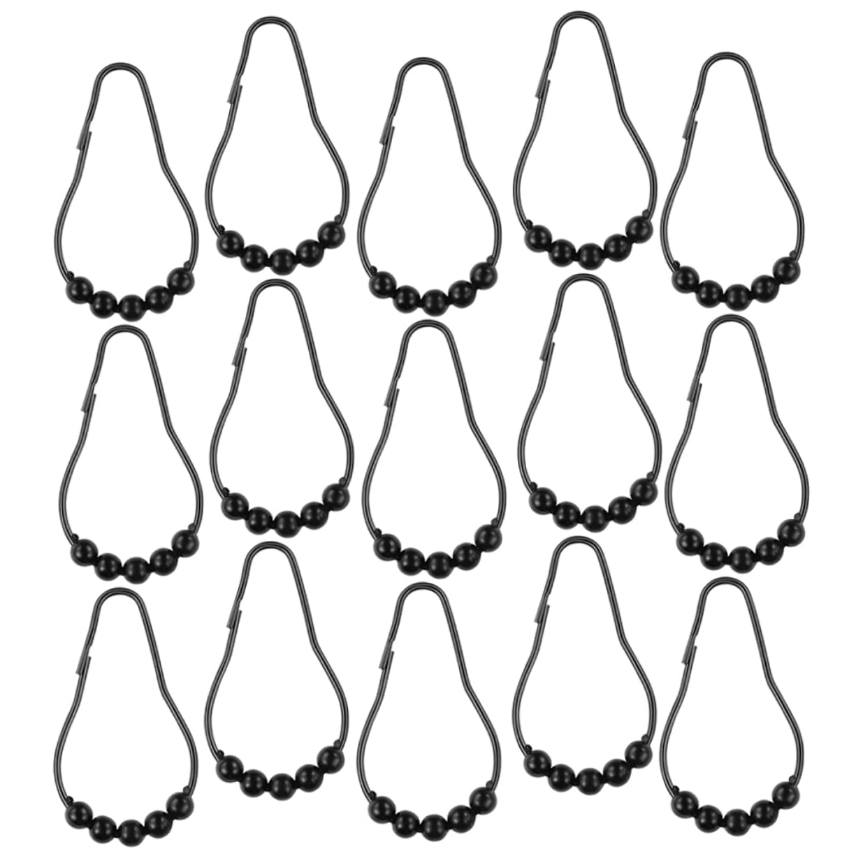 BRIGHTFUFU 20Pcs Stainless Steel Shower Curtain Rings Hooks Smooth Sliding Hooks for Easy Installation Rustproof and Holders for Bathroom Shower Curtains Elegant Finish