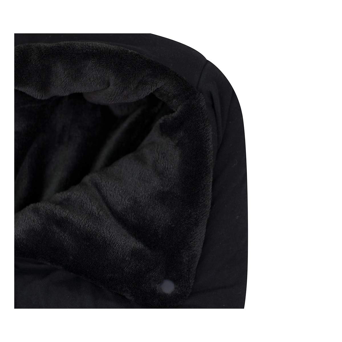 JYOKO Kids Saco Capazo para Bebé de Polar Teddy Extra Suave – Antialérgico, Protección Óptima contra el Viento y Frío – Ideal para Piel Sensible, Recién Nacidos y Bebés (Black Series, Polar)