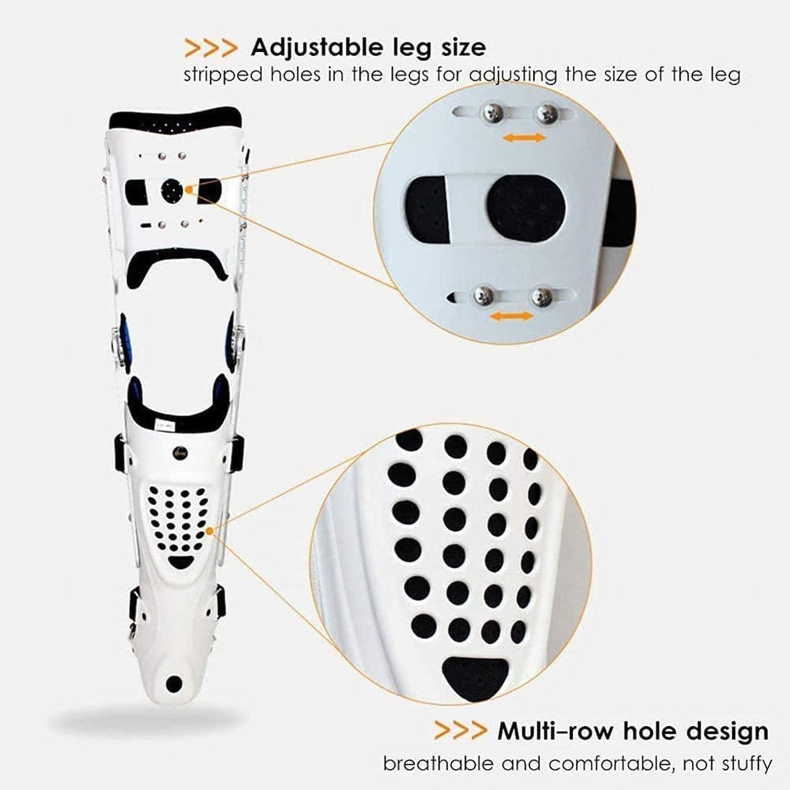 Rodillera Ajustable para Rodilla, Tobillo y pie, Ideal para el Alivio del Dolor Articular por Artritis, Rotura de menisco y ligamento Cruzado Anterior (LCA). T,Blue-Left