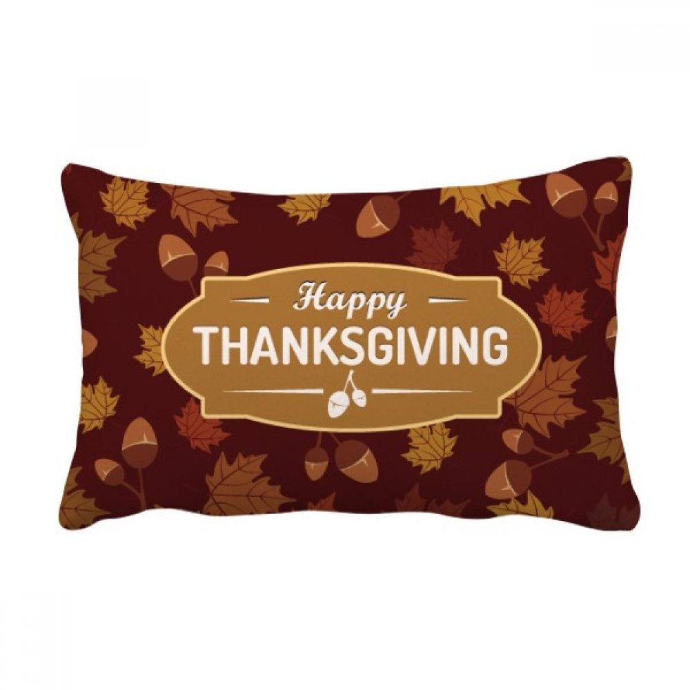Coussin de décoration salon Thanksgiving 40x60, oreiller lombaire canapé avec insert