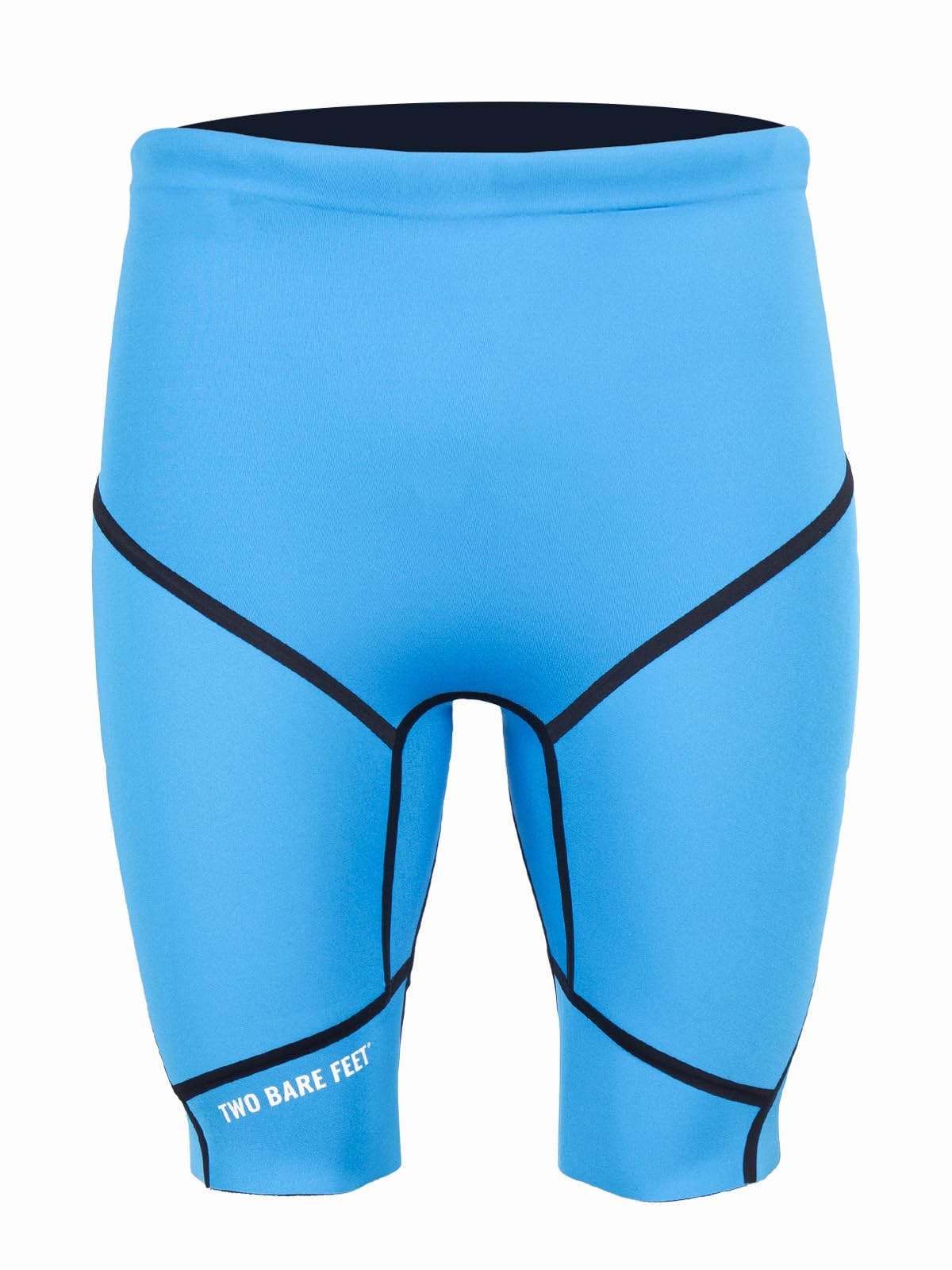 Two Bare Feet Men’s 5/3mm Buoyancy Shorts with Taped Seams – Neoprene Swim Training Shorts for Open Water Swimming & Triathlon – Floating Wetsuit Shorts (Bright Blue, XL)