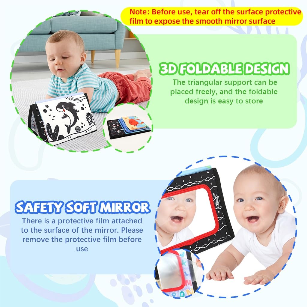 SNOWIE Soft® Cloth Books for Babies 0 to 3 Years Built in Squeaky Device 3