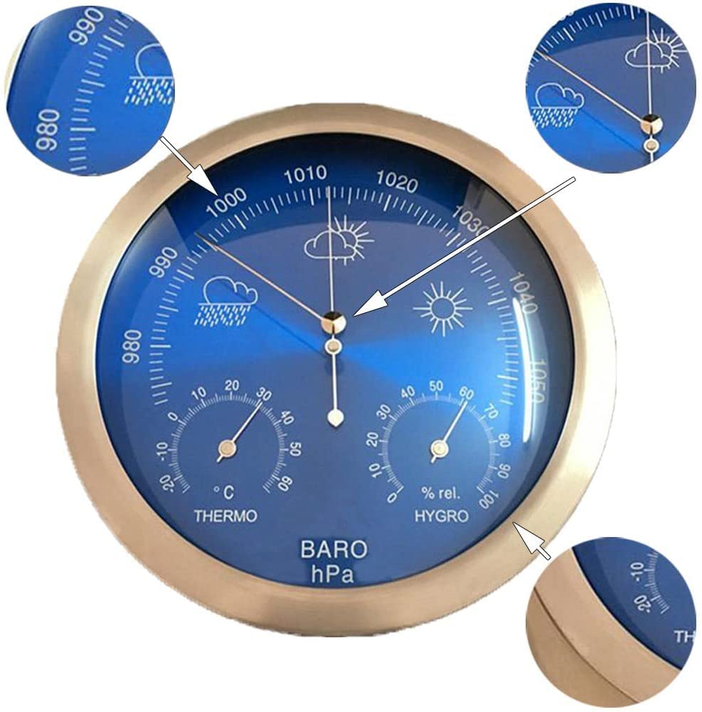 Hochpräzises Barometer, 3-in-1-Temperatur, Luftfeuchtigkeit und Luftdruck, for die Navigation